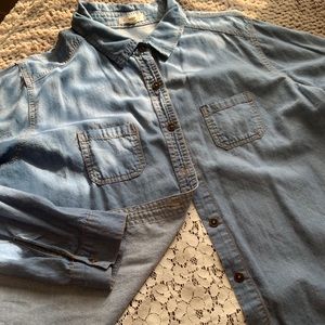 Button Up Jean Shirt